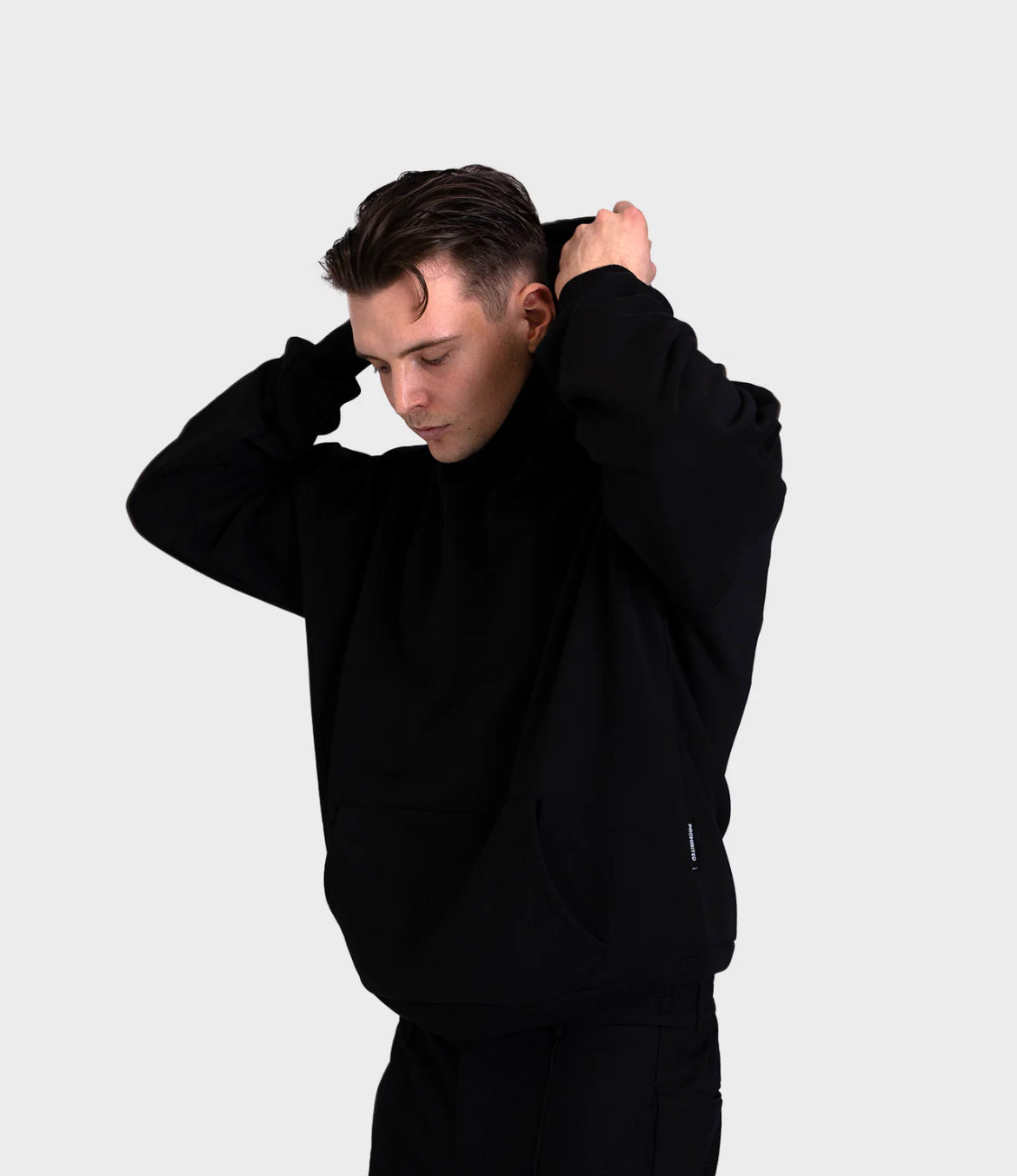 Hoodie Oversize Minimaliste Noir