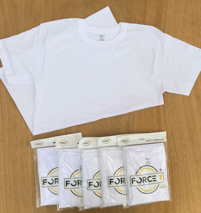 PACK (x6) T-shirts col rond blanc