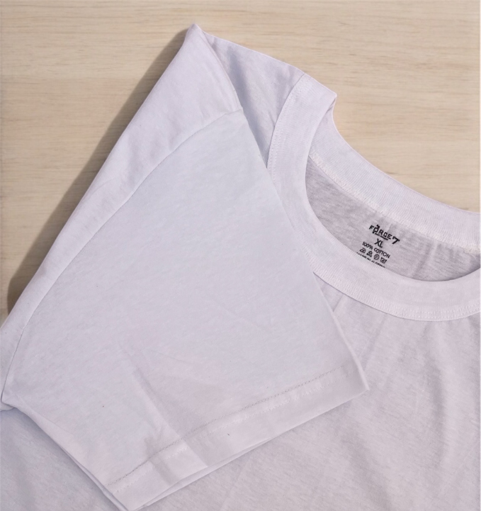 PACK (x6) T-shirts col rond blanc