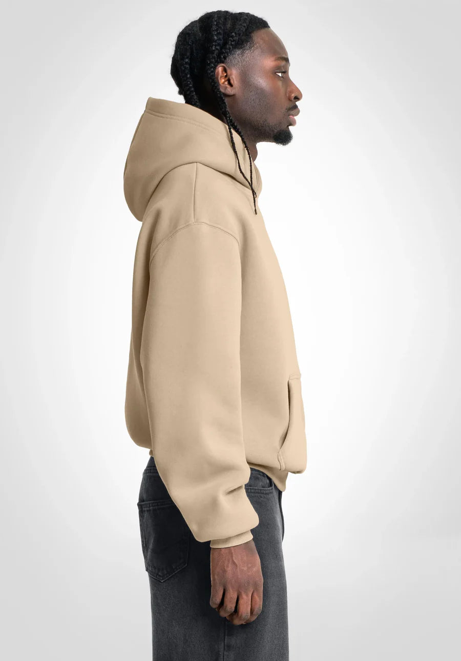 Hoodie Oversize Minimaliste Beige