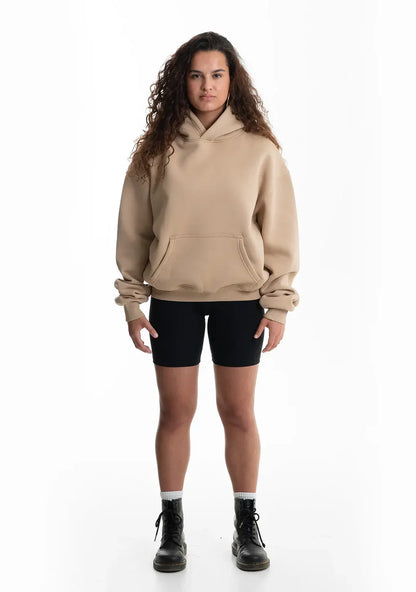 Hoodie Oversize Minimaliste Beige