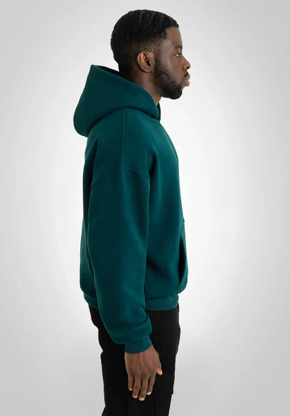 Hoodie Oversize Minimaliste Vert